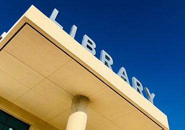 Exterior photo of a library